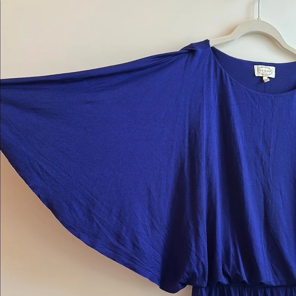 Scoop NYC Dark Purple Draped Dress